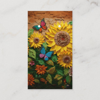3D Flowers & Butterfly Pattern Earring Cards