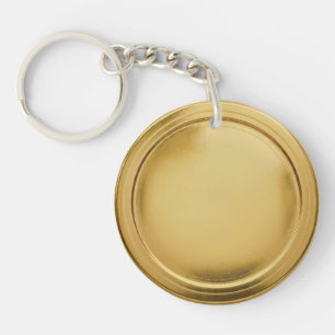 3D Foil Seal Elegant Excellence Award Medal Gold Key Ring