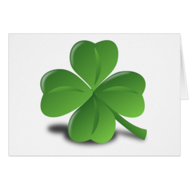 3D Four Leaf Clover (Front Horizontal)