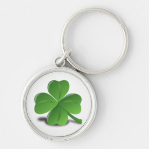 3D Four Leaf Clover Key Ring