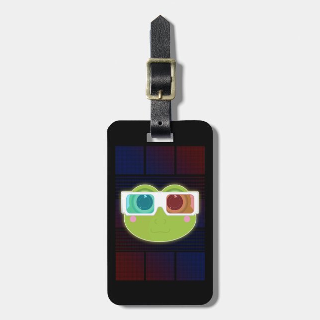 3D Frog Luggage Tag (Front Vertical)