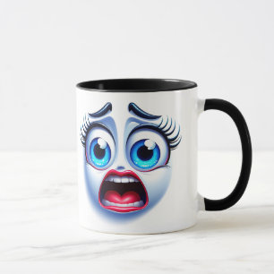 3D Funny Face Wrap Mug