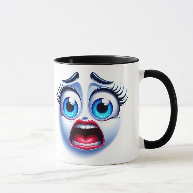 3D Funny Face Wrap Mug (Right)