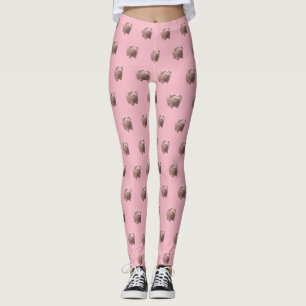 3D Funny Pig Year Zodiac choose colour leggings 2