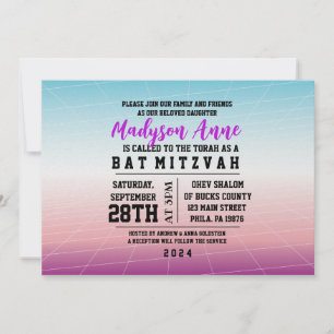 3D GAMER GAMING DIGITAL Bar Mitzvah Invitation
