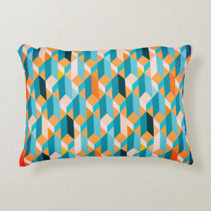 3D Geometric Bauhaus Pattern Decorative Cushion
