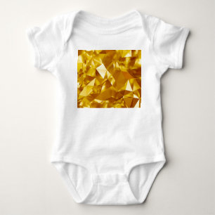 3D Geometric: Metallic Background Design Baby Bodysuit