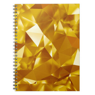 3D Geometric: Metallic Background Design Notebook