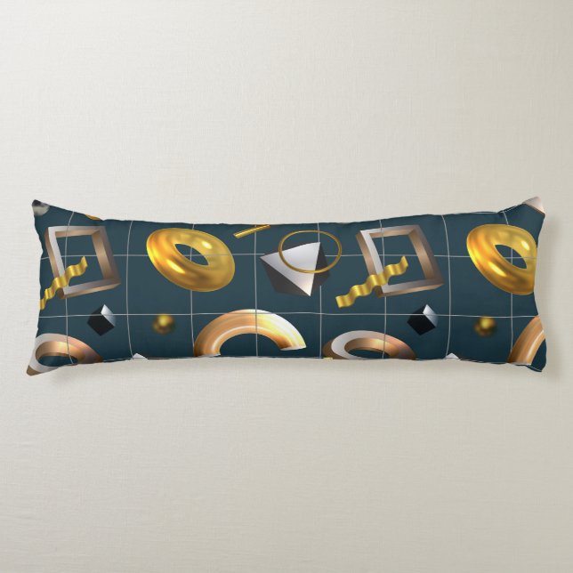 3D Geometric Pattern Body Cushion (Front)