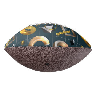3D Geometric Pattern Football