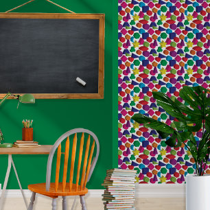 3D Geometric Shapes   Symbols - Kid's Room Wallpaper