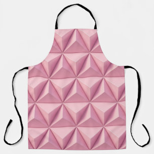 3D geometric triangles: minimalistic background. Apron