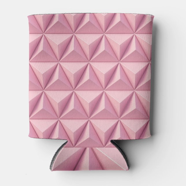 3D geometric triangles: minimalistic background. Can Cooler (Front)