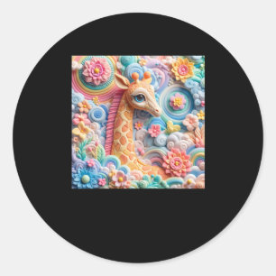 3d Giraffe Sticker
