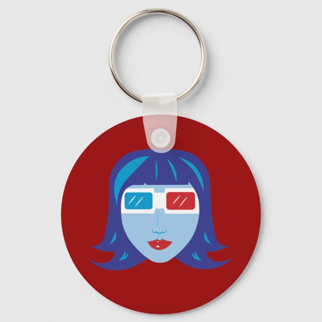 3D Girl Key Ring (Front)