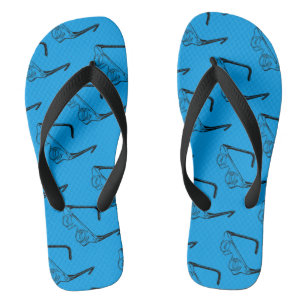 3D Glasses Retro Illustration Flip Flop