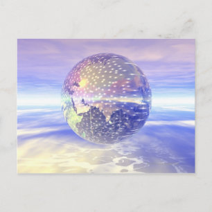 3D Globe 13 Postcard