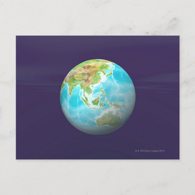 3D Globe 6 Postcard (Front)