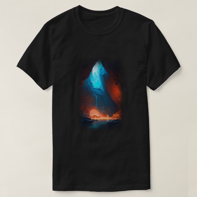 3d Glowing Deep Inside T-Shirt (Design Front)