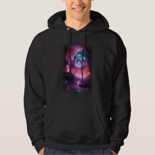 3D Glowing Stone Pink Hoodie