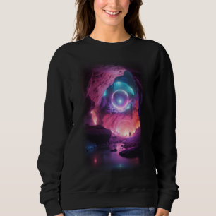 3D Glowing Stone Pink Sweatshirt