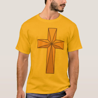 3D Gold Cross - Mens' Short Sleeve Shirt