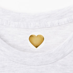 3D Gold Foil Seal Heart Excellence Award Medal