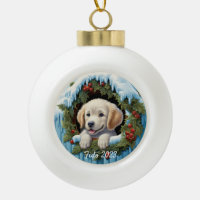 3D Golder Retriever Puppy Christ Wreath