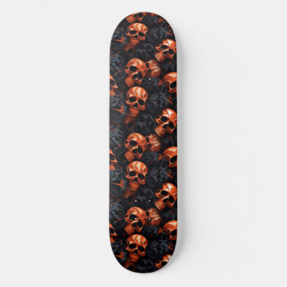 3D Graphic Skull Art Skateboard