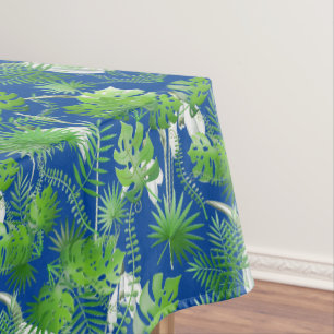 3D Green Leaves Pattern 01x4 Tablecloth