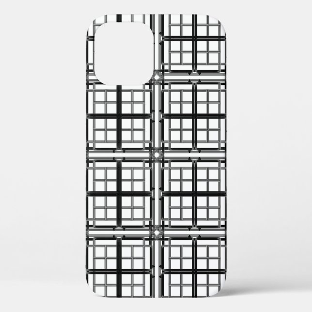 3D grey geometric abstract pattern background.3d b Case-Mate iPhone Case (Back)