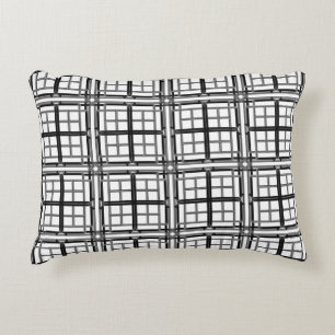 3D grey geometric abstract pattern background.3d b Decorative Cushion