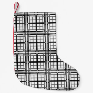 3D grey geometric abstract pattern background.3d b Small Christmas Stocking
