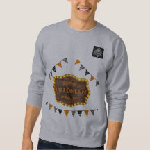 3D halloween neon wood board men's T-Shirt