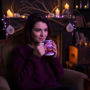 3d Halloween Pumpkin Design Coffee Mug