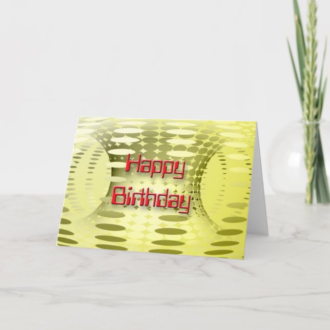 3D Happy birthday YL 3 Card (Front)