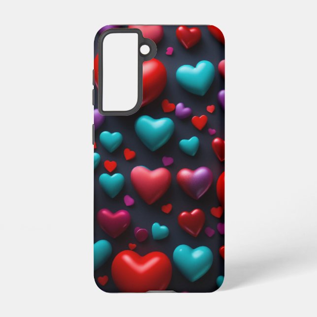 3D Heart Elegance Artistic Samsung Galaxy S21 Case (Back)