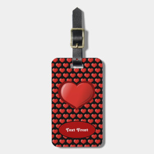 3D Heart Icon Luggage Tag