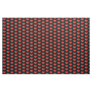 3D Heart Icon Pattern Fabric