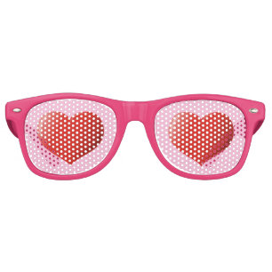 3D Heart Icon Retro Sunglasses
