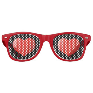 3D Heart Icon Retro Sunglasses