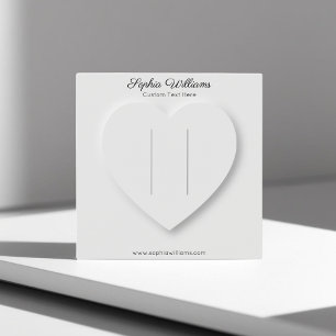 3D heart minimalist hairpin display card