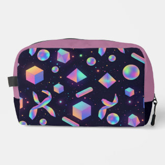 3D Holographic Geometric Aesthetic Makeup Bag