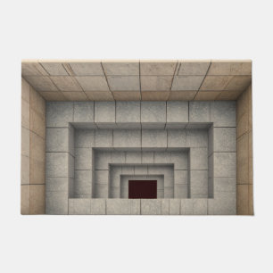 3D illusion Stone Hole Door Mat