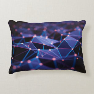 3D illustration. Abstract background, connection a Decorative Cushion