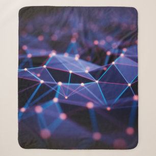 3D illustration. Abstract background, connection a Sherpa Blanket