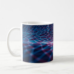 3D illustration, embossed mesh representing intern Coffee Mug