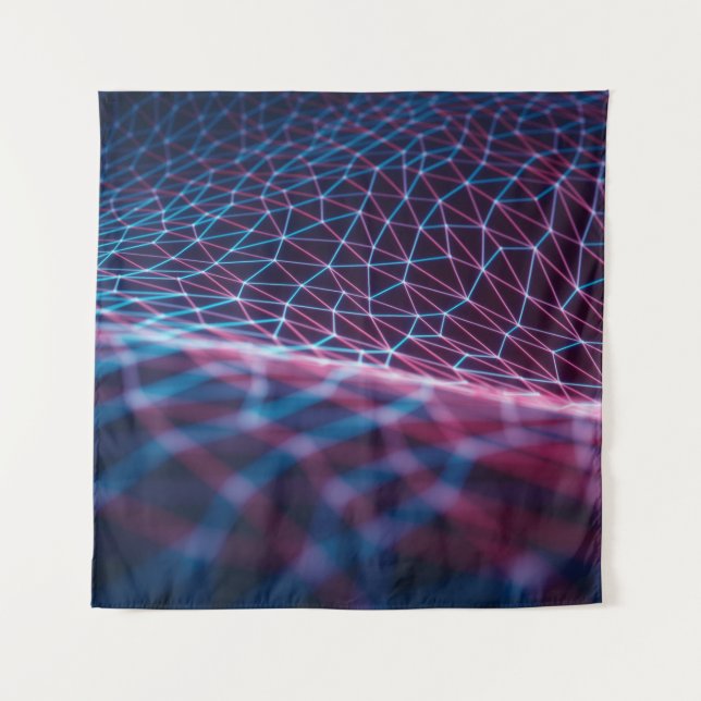 3D illustration, embossed mesh representing intern Tapestry (Front)