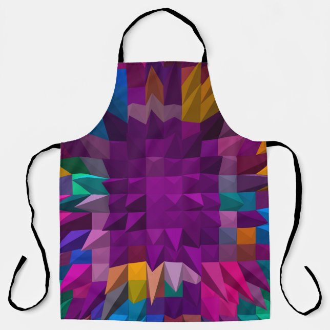 3D illustration or 3D rendering Mosaic colour patt Apron (Front)