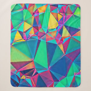 3D illustration. Trendy abstract background. Color Sherpa Blanket